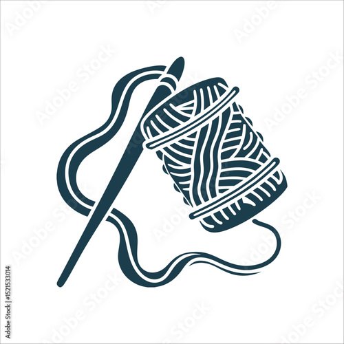 Distaff Spindle Vector Illustration for Weaving