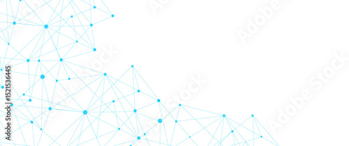 Vector abstract minimalist lines and dots technology pattern geometric background	