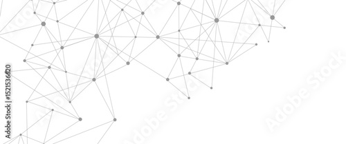 Vector abstract background Technological with with connected line and dots