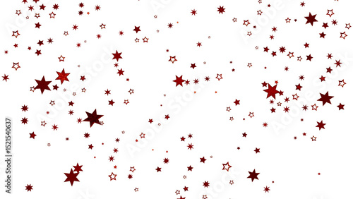 Wallpaper Mural Sparkling red stars scattered on a white background. Perfect for festive designs, backgrounds, and celebrations. Torontodigital.ca