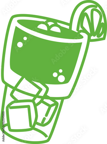 Ice Tea with Lemon Doodle