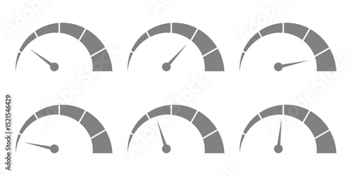 speedometer icon. gauge icon. speedometer vector. simple speedometer icon. speed indicator icon. Fast speed. Internet speed, gauge, dashboard, indicator, tachometer, scale. Credit score indicator.