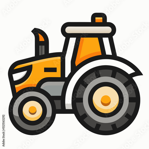 tractor isolated on white background