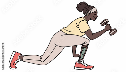 young man exercising