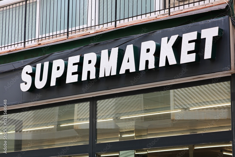 Obraz premium Supermarket sign
