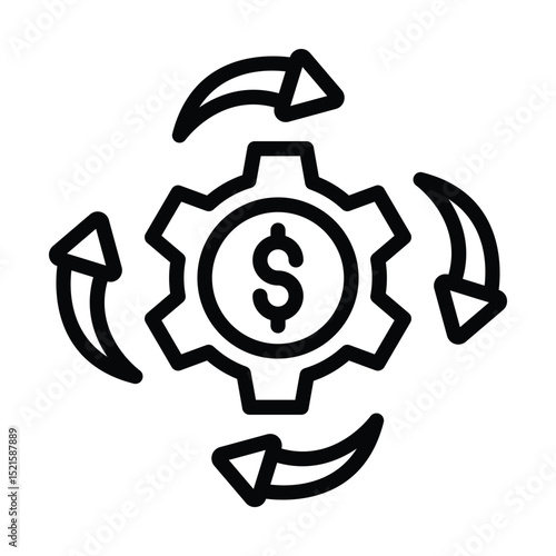 Business Management line icon , vector, pixel perfect, illustrator file 

