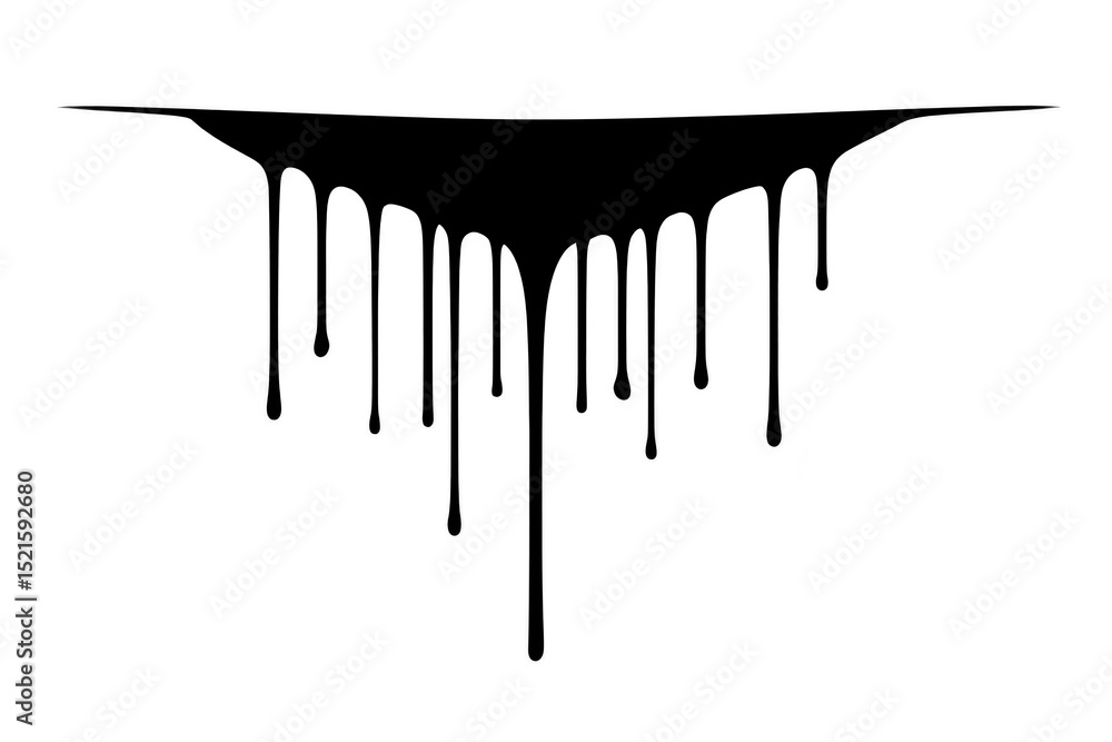 Black dripping paint design creates dramatic and artistic effect, resembling stylized splash or abstract pattern. image evokes sense of creativity and modern art Black dripping paint design creates dramatic and artistic effect, resembling stylized splash or abstract pattern. image evokes sense of creativity and modern art