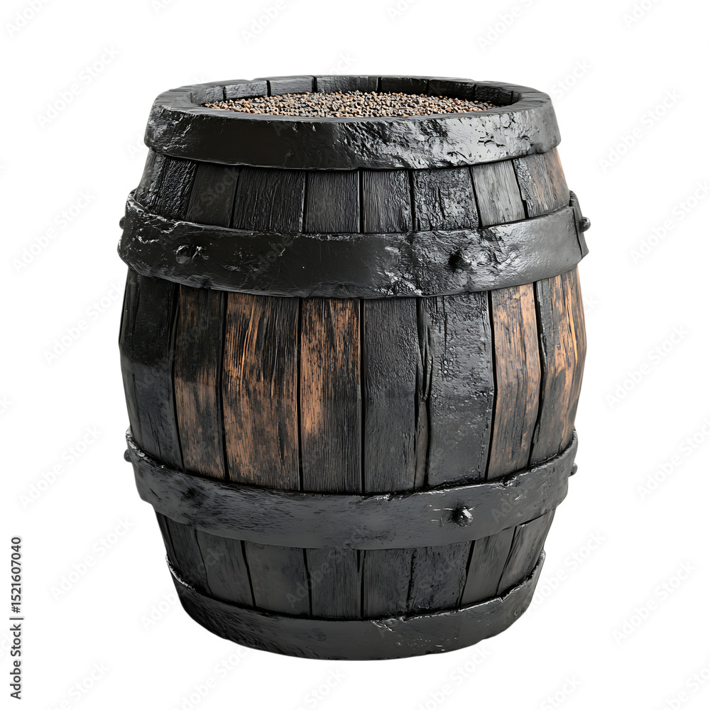 Fototapeta premium solitary barrel of gunpowder 
