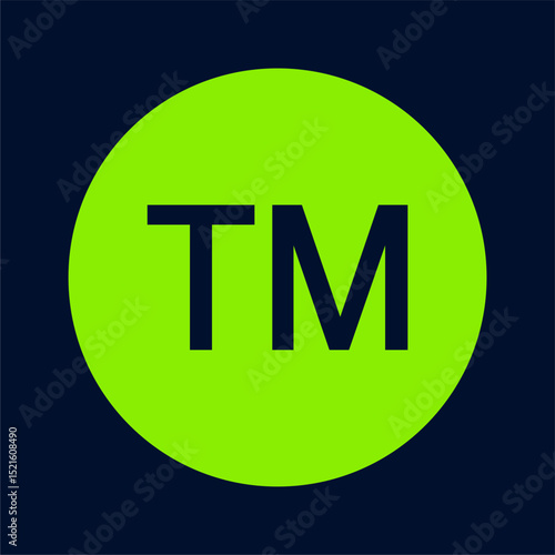 Trademark rights icon vector, Trademark symbol
