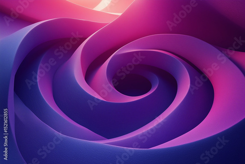 Abstract spiral design with vibrant colors and smooth gradients