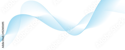 Blue wave curve lines abstract background with flowing particles. Digital energy waves technology concept. Modern backdrop design for business, presentation, banner.	