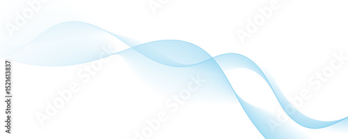 Blue wave curve lines abstract background with flowing particles. Digital energy waves technology concept. Modern backdrop design for business, presentation, banner.	