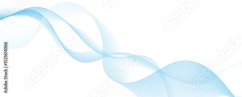 Blue wave curve lines abstract background with flowing particles. Digital energy waves technology concept. Modern backdrop design for business, presentation, banner.	