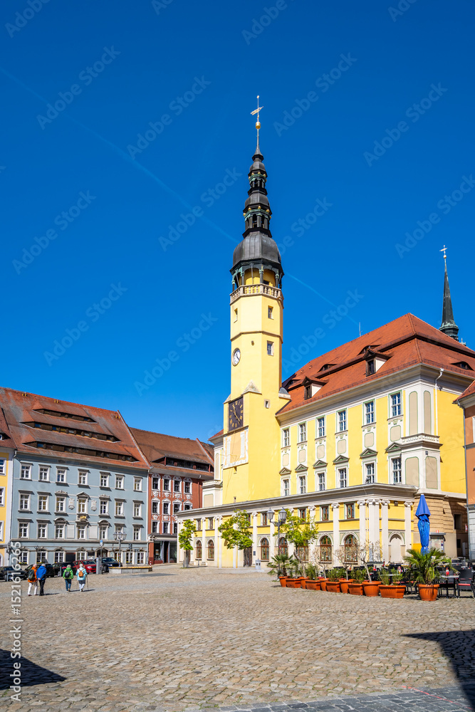 Obraz premium Marktplatz, Altstadt, Bautzen, Sachsen, Deutschland 