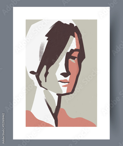 A stylized portrait of a woman using a contemporary color palette that captivates viewers