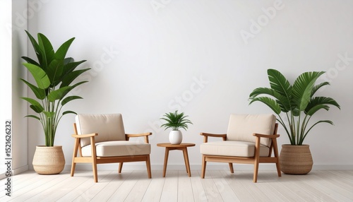 Serene Minimalist Living Room Interior Design