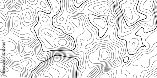 Topographic map background geographic line map with elevation assignments. Modern design with White background with topographic wavy pattern design