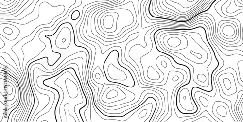 Topographic map background geographic line map with elevation assignments. Modern design with White background with topographic wavy pattern design