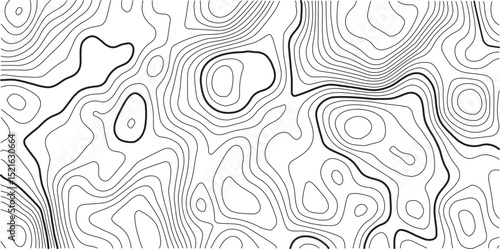 Topographic map background geographic line map with elevation assignments. Modern design with White background with topographic wavy pattern design