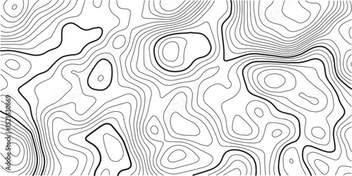 Topographic map background geographic line map with elevation assignments. Modern design with White background with topographic wavy pattern design