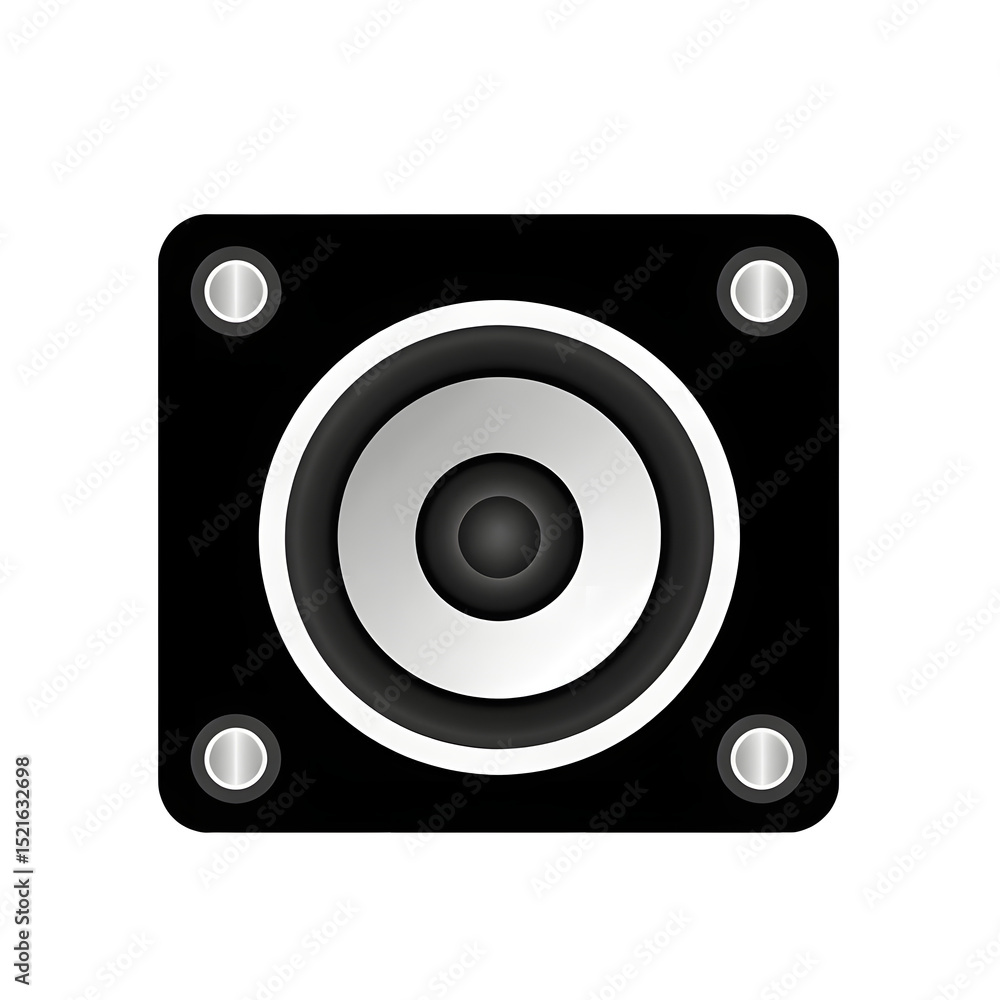 Speaker sound icon, audio output, simple illustration Speaker sound icon, audio output, simple illustration