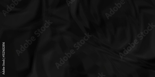 Abstract black crumple obsolete billboard rumple. wrinkle ripped creased crumple aged closeup craft document grunge recycling paper background.	
