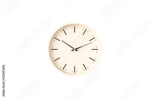 Wallpaper Mural Simple round wall clock design isolated on transparent background Torontodigital.ca