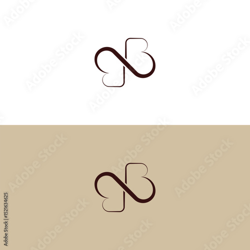 Elegant BB Letter Linked Monogram Logo Design
