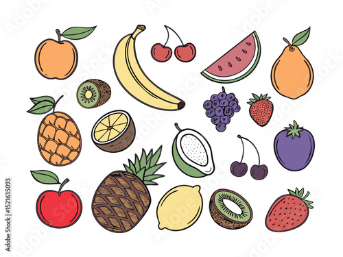 Colorful Fruit Illustration