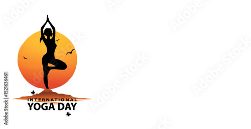 vector illustration of yoga day. 12 june, international yoga day.
