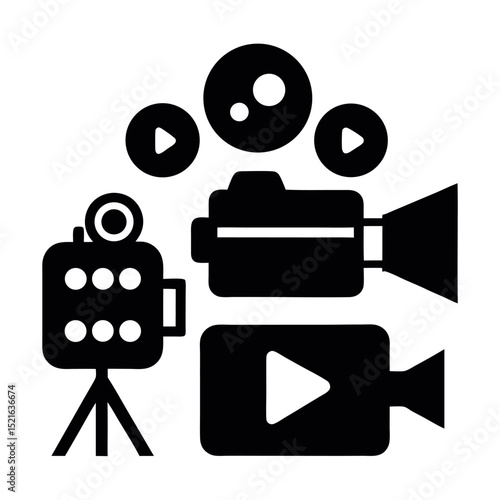 Filmmaking and Video Production Icons