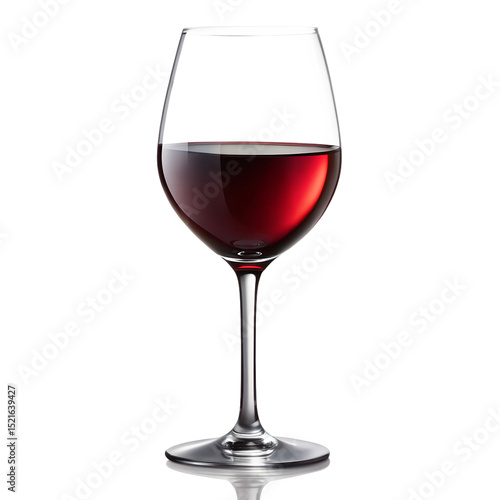 Wine glass isolated on transparent background