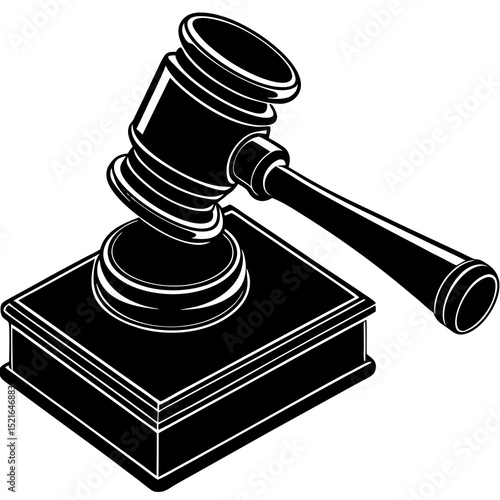 gavel and law book