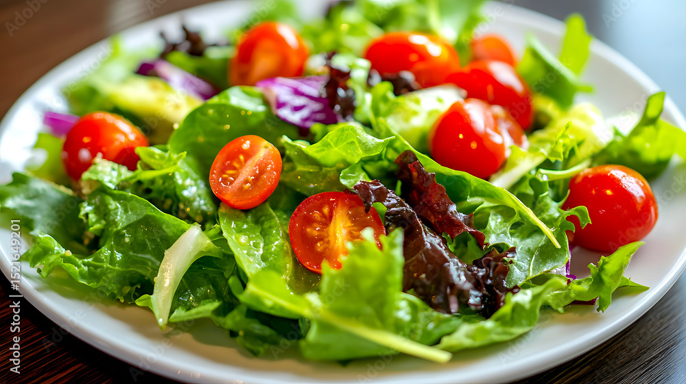 Healthy Quinoa Salad with Mixed Greens and Cherry Tomatoes Healthy Quinoa Salad with Mixed Greens and Cherry Tomatoes