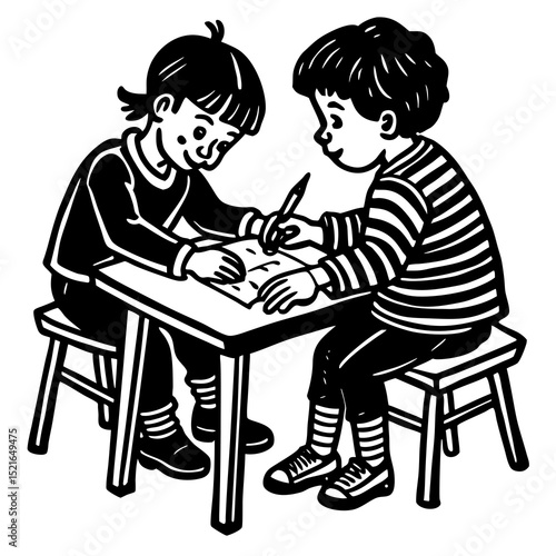 grandmother and grandson