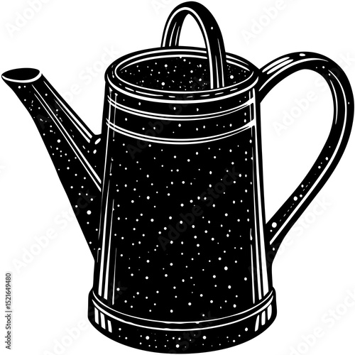 tea pot on white background