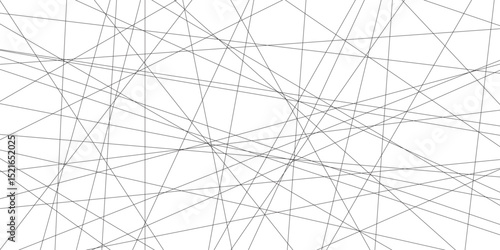 abstract black lines with white background.Creative and geometric shape with white luxury pattern and paper texture design in illustration with white line background.	