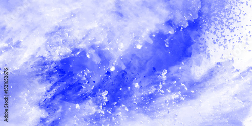 Beautiful abstract colorful white and blue powder explosion background. Freeze motion canvas for creative grunge design vintage cards retro templates Particles explosion screen saver, wallpaper vector