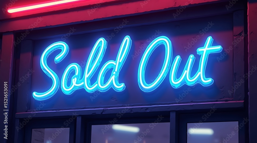 Obraz premium neon open sign that is sold out 