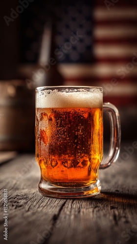 Celebrating With a Cold Beverage During an Outdoor Gathering in Front of an A...