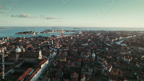 Venice drone shot, graded.