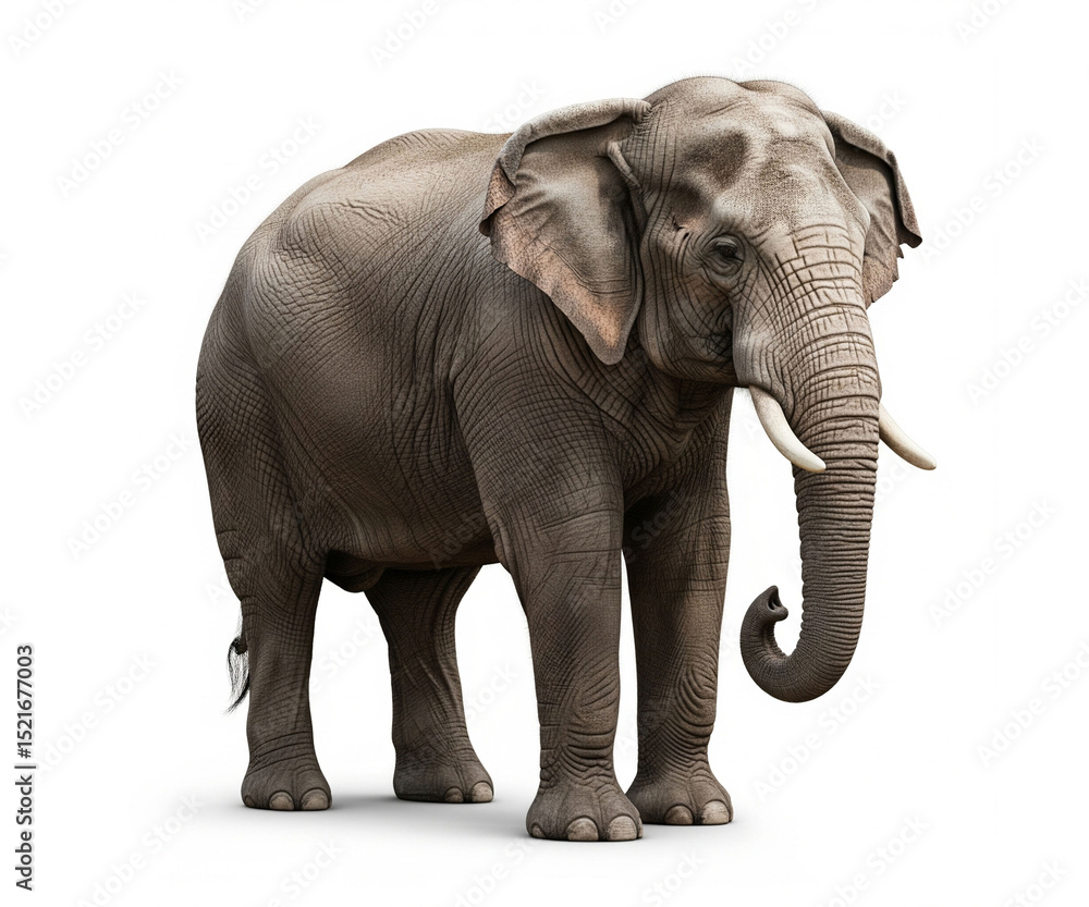 elephant isolated on white elephant isolated on white