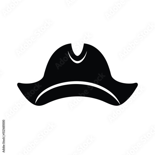 Pirate Hat Icon Vector Flat And Clean Look