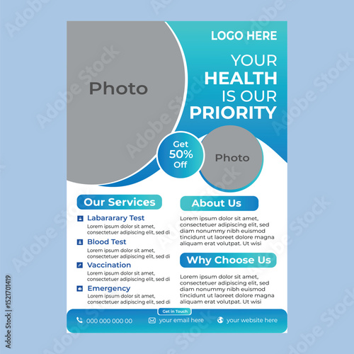 Health Care and Flyer Design Template