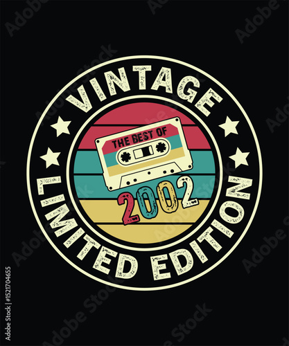 Vintage Limited Edition 2002 Cassette Tape Birthday Gift