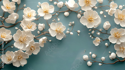 white flower arrangement for the background