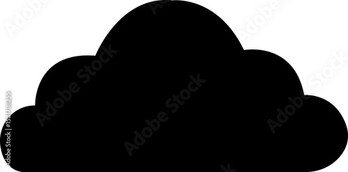 Cloud icon. Blue sky cloud vector isolated on transparent light blue background. Cartoon weather illustration. Fluffy nature environment symbol for web and app.