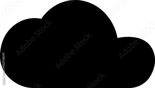 Cloud icon. Blue sky cloud vector isolated on transparent light blue background. Cartoon weather illustration. Fluffy nature environment symbol for web and app.