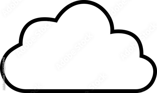 Cloud icon. Blue sky cloud vector isolated on transparent light blue background. Cartoon weather illustration. Fluffy nature environment symbol for web and app.
