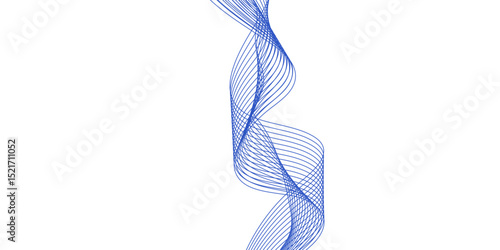 Abstract blue background with a glowing abstract waves. Abstract wave element for design. Digital frequency track equalizer, Futuristic background design. Long exposure, Light painting photography.
